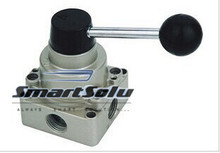Free Shipping 4 Port 3 Position 1/2" BSPT Hand Operated Pneumatic Valve Rotary Manual Control HV-04 2024 - buy cheap