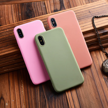 Funda de TPU suave a prueba de golpes para iphone, carcasa trasera de lujo a prueba de golpes, Color mate, para iphone 7, 8, 6, 6s plus, X, XS, XR, Max, 5, 5s, SE 2024 - compra barato