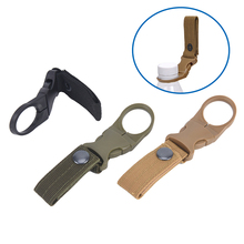 Military Nylon Webbing Buckle Hook Water Bottle Holder Clip EDC Climb Carabiner Belt Outdoor Backpack Hanger Camp Color Random 2024 - buy cheap