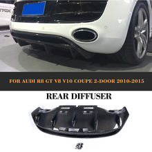 Parachoques trasero de fibra de carbono mate para Audi R8 GT V8 V10, 2 puertas, 2010-2015, Convertible, negro, FRP 2024 - compra barato