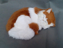 simulation cute sleeping cat 25x21cm model polyethylene&furs cat model home decoration props ,model gift d419 2024 - buy cheap