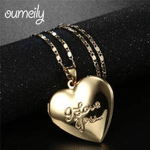 OUMEILY Romantic Islamic Jewelry Allah Pendant Necklace For Women Heart Silver/Gold Color Vintage Design Muslim Accessories 2024 - buy cheap