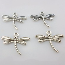 60pcs Tibetan Silver/Bronze Cute Dragonfly Charms Crafts Pendants 18x14mm Jewelry Making 2024 - buy cheap