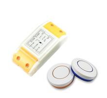 Universal 433mhz AC 220V iluminação interruptor de controle remoto Sem Fio RF receptor transmissor de parede interruptor do painel Circular