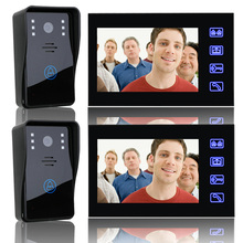 7" Video Door Phone Intercom Doorbell with 2pcs 1000TVL Outdoor Security CCTV Camera + 2 pcs Indoor Monitor Home Security 2024 - buy cheap