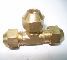 Flare Tube OD 10mm Tee Brass Flare Male Connector Tube Pneumatic Fitting with Short Flare Nut 2024 - buy cheap