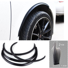 4pcs Universal Car Truck Carbon Fiber Rubber Wheel Eyebrow Protector Lipmsticker Trim Fender Flare Anti-scratch Fit For Audi BMW 2024 - buy cheap