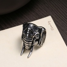 Hemiston Male Ring Stainless Bull Elephant Heads Men Ring Personality Punk Cool High Quality Fashion Jewelry for Party R273 2024 - buy cheap