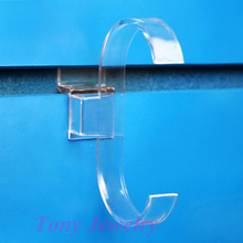 Tonvic оптом 20 Высококачественная пластиковая прозрачная витрина для часов держатель для Slatwall 2024 - купить недорого