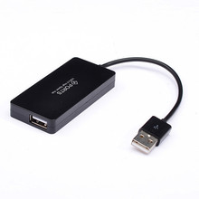 Adaptador de Cable divisor de alta velocidad para portátil, PC, Macbook, portátil, 4 puertos USB 2,0 2024 - compra barato