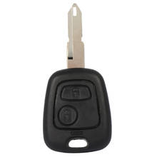 Car-Styling 2 Buttons Uncut Blank Blade Remote Auto Car Key Fob Shell Case Replacement For Peugeot 206 2024 - buy cheap
