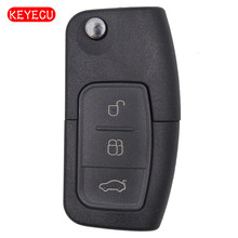Keyecu дистанционный брелок 3 кнопки 433 МГц с чипом 4D63 для Focus Mondeo C Max S Max Galaxy Fiesta HU101 Blade 2024 - купить недорого