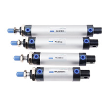 1pc MAL Type 25mm Bore Pneumatic Air Cylinder 25/50/75/100mm Stroke Aluminum Alloy Double Acting Air Cyliner Single Rod 2024 - buy cheap