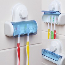 Hot Toothbrush Spinbrush Plastic Suction 5 Toothbrush Holder Wall Mount Stand Rack Home Bathroom Accessories C42 2024 - buy cheap