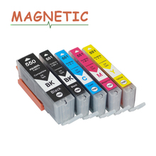 Magentic-cartuchos de tinta compatíveis com pgi550 ou cl551 para canon pixma ip7250 mx925 mg5450 mg5550 ix6850 mx725 pgi 550 cli 551 2024 - compre barato