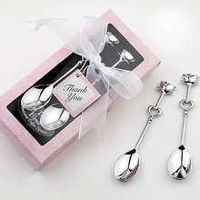 2PCS Love Tea Coffee Drinking Stainless Steel Spoon Teaspoon Stirring Spoon Wedding Bridal Party Favors Lover Valentine's Gift 2024 - buy cheap
