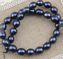 Unique Pearls jewellery Store 11MM Large Dyed Black Freshwater Pearl Loose Beads DIY Jewelry Material LS045 2024 - buy cheap