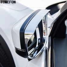 TOMEFON-espejo retrovisor para Mazda CX-5 CX5 2017 2018 ABS cromado, cubierta lateral de vidrio, protector contra la lluvia, embellecedor de visera solar, 2 uds. 2024 - compra barato