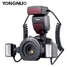 YONGNUO YN24EX E-TTL Flash Speedlite 5600K con 2 uds. Cabezales de Flash y 4 Uds. Anillos adaptadores para cámaras Canon 1Dx 5D3 6D 7D 70D 2024 - compra barato