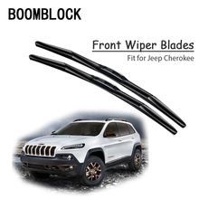 BOOMBLOCK 2PCS High Quality Front Windshield Wiper Blades For Jeep Cherokee KK KL 2018 2017 2016 2015-2001 Accessories 2024 - buy cheap