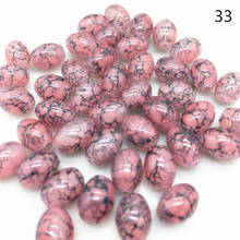 4 6 8 mm  Rugby Shaped Glass Beads Pattern Spacer Loose Jewelry Making Wholesale# TY33 2024 - buy cheap