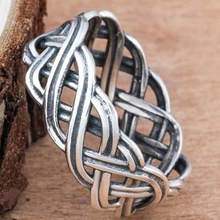 High Quality Fashion , Colour Mesh Shape Knotted  Finger Ring Fashion Jewelry For Men And Women Size 6-10 2024 - buy cheap