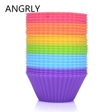 Cupcake Liners Mold 7CM Muffin Round Silicone Cup Cake Tool Bakeware Baking Pastry Tools Kitchen Gadgets Ukraine 2024 - buy cheap