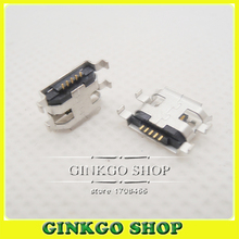 Micro USB conector Jack de carga 5P Puerto USB sockect Placa de fregadero con borde curl 2024 - compra barato