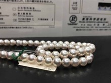 Wholesale FREE SHIPPING >>>100% Natural Pearl Necklace Real Sea Water Pearl Necklace 8-9MM Casual Perfect Round Simple 2024 - buy cheap