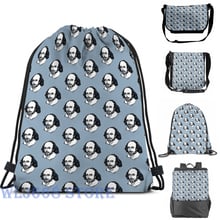 Funny graphic print shoulder Bags women William Shakespeare The Bard Single shoulder backpack travel for men Gym Bag 2024 - buy cheap