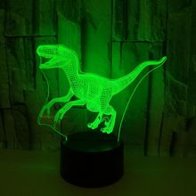 New Dinosaur 3d Lamp With Led Visual Gift Decoration Atmosphere 3d Small Table Lamp Christmas decorative lights 2024 - buy cheap
