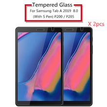 0.3mm 9H 2pcs Tempered Glass Screen Protector For Samsung Galaxy Tab A 2019 8.0 With S Pen P200 P205 SM-P200 SM-P205 Glass Film 2024 - buy cheap