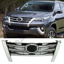 ABS Chrome Front Grill Grille Trim Fit for Toyota Fortuner Suv 2015 2016 2017 2024 - buy cheap