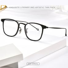 Handmade Rectangle Men's Glasses Titanium Glasses Frame Women Spectacles Optical Prescription Eyeglasses Oculos De Grau 2024 - buy cheap