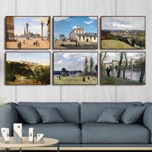 Casa Decoração Wall Art Pictures Fro Sala Poster Pinturas Da Lona de Impressão Francês Jean Baptiste Camille Corot 2024 - compre barato