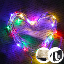 10M 33ft 100LED Copper Wire Fairy String Light with 12V 1A Power adapter Holiday Party Wedding christmas Decoration LED String 2024 - buy cheap