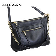 Big Sale, New Messenger, 100% Real Cow Skin, Chains+Whole Leather Strap, Women's Genuine Leather Shoulder Crossbody Bag ,Z621 2024 - buy cheap