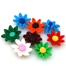 Miasol-colgantes de arcilla polimérica hechos a mano, colores surtidos, sol, flor, Diy, accesorios, suministros, 30 MM 2024 - compra barato