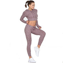 Conjunto esportivo feminino sem costura top e bermuda cropped, peças conjunto academia yoga 2024 - compre barato