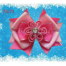 200 pcs BLESSING Good Girl Boutique 4.5" A- Hair Snowflakeaccessories Bow Clip 130 No. 2024 - buy cheap