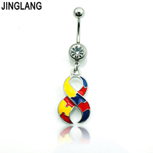 Brand New Fashion Belly Button Rings Surgical Steel Color Scissors Navel Body Piercing Jewelry 2024 - buy cheap