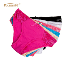 YOUREGINA Cotton Briefs Women Pink Underwear Woman Panties Underwear Seamless Braga Sexy Culotte Femme Lace Panties 6 pcs/lot 2024 - buy cheap