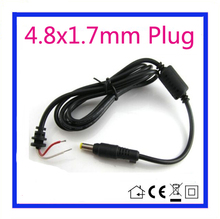 1.2m DC 4.8 x 1.7 4.8*1.7mm Power Supply Plug Connector With Cord / Cable For HP Compaq Laptop Adapter Free shipping 2024 - buy cheap