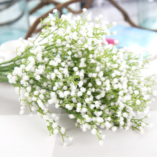 Babysbreath flor artificial, cabeça de flores falsas para casamento, acessório de buquê de flores, decorações de festa em casa, hotel, 1 peça 2024 - compre barato