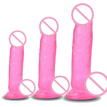 Cpwd-dildo realista com sucção, pênis artificial, brinquedo adulto para mulheres, masturbação lésbica, sem vibrador 2024 - compre barato