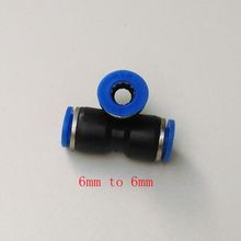 20pcs/lot  Pneumatic Air Fitting 6mm to 6mm Union Straight Connector PU6 2024 - buy cheap
