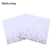 RainLoong-servilletas de papel de estrellas para eventos y bebidas, servilletas de tela para decoración de fiestas, 33x33cm, 1 paquete (20 unids/paquete) 2024 - compra barato