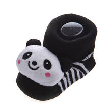 Милые носки с объемным рисунком панды для маленьких мальчиков и девочек Нескользящие носки для детей от 0 до 12 месяцев 2024 - купить недорого