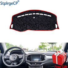 Latest Rose Pattern Non-slip Car Dashboard Cover Dash Mat Pad DashMat ANti-UV Car Sticker for MG3 3SW 2017 Car Styling 2024 - buy cheap