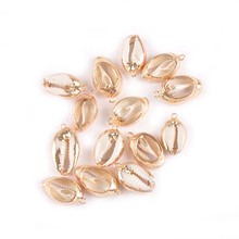 5pcs 17-19mm Gold Natural Shells For Jewelry Bracelet Charms Making DIY Scrapbook Crafts Seashells Home Beach Decor tr0325 2024 - buy cheap